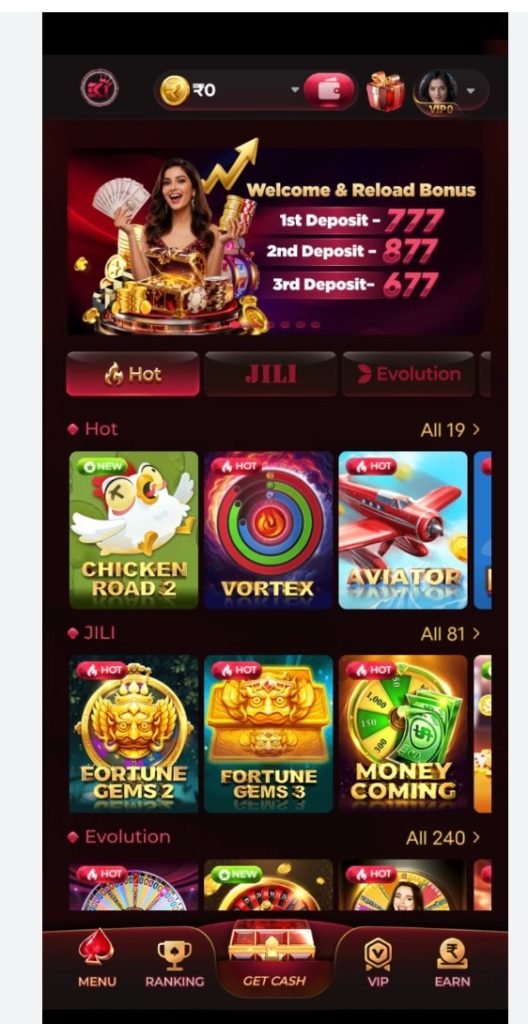 EK7 Game APK 2026 with JILI Evolution and casino games